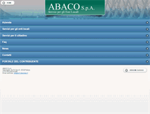 Tablet Screenshot of abacospa.it